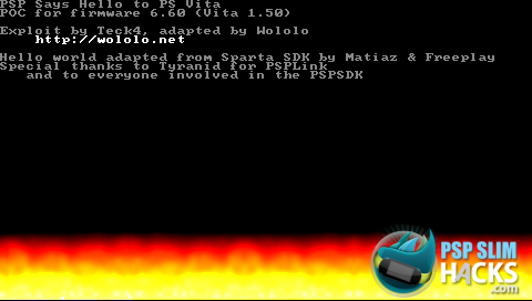 PS VITA HELLO WORLD Wololo 1